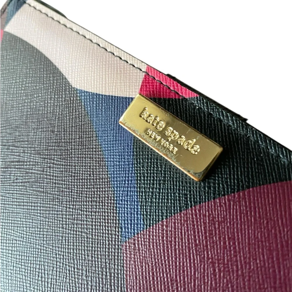Kate Spade ♠️  Multicolor Abstract Print Wallet - Picture 5 of 5